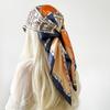 New 90cm Silk Scarf Ladies Wrap Scarf Printed Scarf Satin Large Square Scarf Scarf