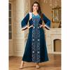 Ramadan Eid Jalabiya Muslim Dress Dubai Party Vestidos Embroidery Arab Long Robe Morocco Saudi Abayas Kaftan Islam Dresses