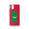 Coque Pour iPhone - Drapeau Des Maldives - iPhone 11 - Silicone Souple - Design Léger - Multicolore