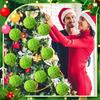 12PCS DIY Craft Christmas Balls Ornaments Plush Surface Christmas Tree Pendant  Party Supplies