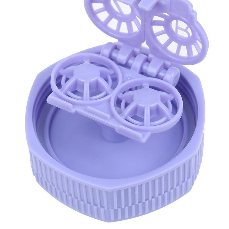 1X Portable Contact Lens Cleaner Case Box Manual Rotation Washer Cleaning Travel