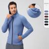 Men's Full Zipper Hooded UPF 50+ Sun Protection Sports T Shirts Long Sleeve Athletic Fishing Shirts Athletic Workout Running Shirts with Hoods