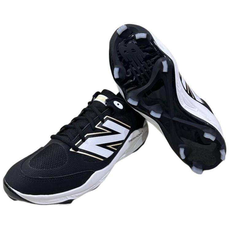 New Balance Fresh Foam 3000v7 Molded Black White Black Sole Sneakers PL3000K7