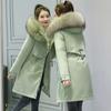 Fleece and Thickened Imitation Fur Women's Medium and Long Coat Winter Cotton-padded Clothes New Winter Cotton-padded Clothes Jacket