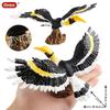 Oenux Bird Nest Animals Peacock Parrot Trogon Hornbill Owl Model PVC Action Figures Big Garden Decoration Cute Kids Toy Gift