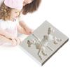 DIY Fondant Moulds Chocolate Mould Candy Molds Carousel Shape Baking Gadget Silicone Material Kitchen Baking Accessories