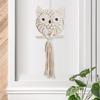 Owl Macrame Wall Hanging Decor for Living Room Office Bedroom Hand Woven Boho Tapestry Owl Markaf Wall Art Crafts