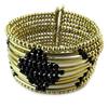 [N8253] - Designer Bracelet 'Katmandou' Black Gold