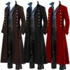 Medieval Steampunk Retro Gothic Coat Windbreaker Jacket Victorian Uniform Long Section Men Coat Cosplay Costumes