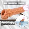 Men's Pleasure Enhancer Sleeve - Textured Penis Extender with Stimulating Particles, Delay Condom for Sensitivity, Couples Sex Toy