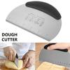 Stainless Steel Dough Cutter Cake Scraper Pastry Cutters with Measuring Scale Kitchen Utensil DIY Baking Decorating Tools