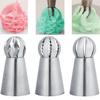 3pcs Dessert Decorators Stainless Steel Butter Cream Flower Cake Decorating Cake Icing Nozzles