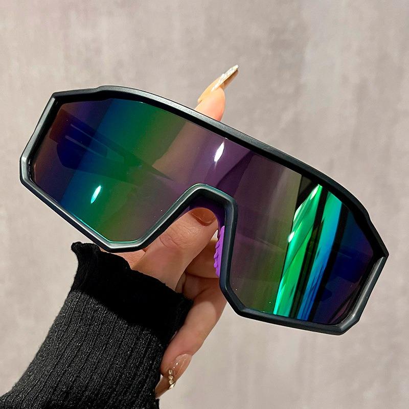 Outdoor Sports Cycling Sunglasses with Full Frame Integrated Lenses and Colorful Coated Sunglasses