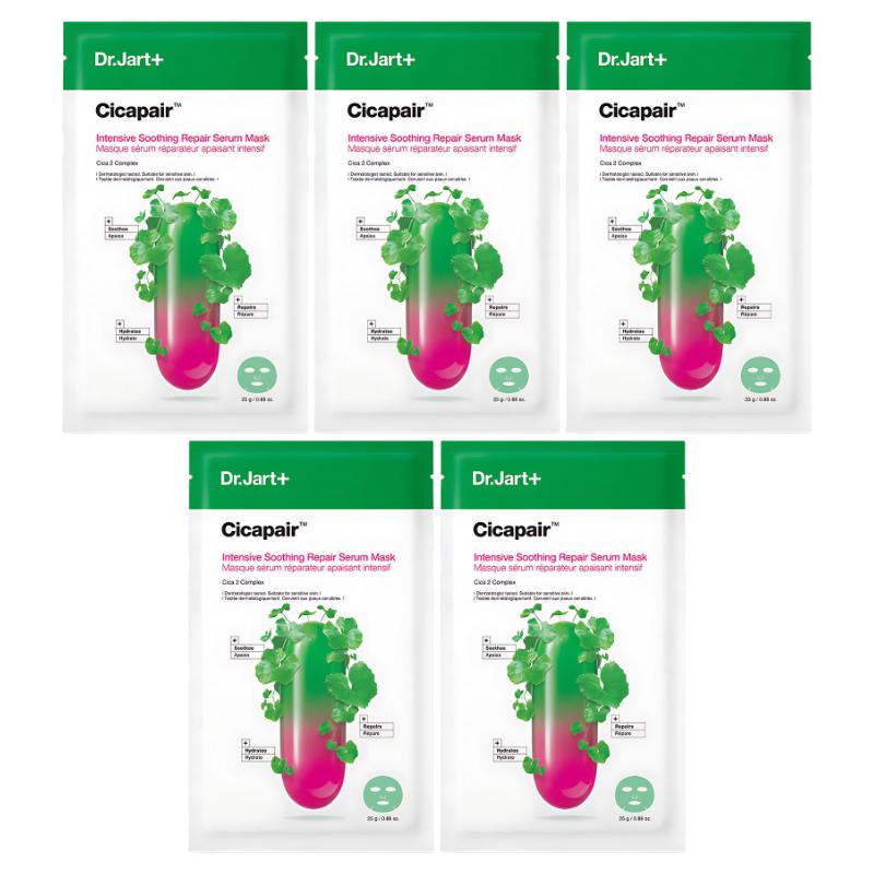 Dr. Jart+ Cicapair Intensive Soothing Repair Serum Mask Set 5ea AUTHENTIC STORE