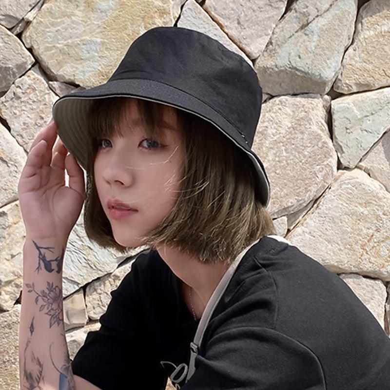 Reversible Fisherman Hat For Men And Women In Summer Korean Version For Students Versatile And Able Sun Protection Hat