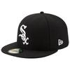 New Era 59 Fifty MLB Authentic Collection On-Field White Sox/Black, Size 7-1/2 (59.6cm)