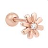 Daisy 14K Gold Needle Rose Gold Flower Cubic Piercing (S8539525)