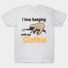 T Shirt Women I Love Hanging With My Slothie Harajuku Print Kawaii Tshirt Summer Short Sleeve Female T-Shirt Top Tee