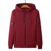 New Spring Autumn Cotton Men's Jacket Zipper Cardigan Sports Hooded Top Fashion Knitted Jacket L-8XL