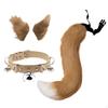 3 Pieces Cat Ear and Tail for Kids Adults Cartoon Halloween Costume Accessories Night Club