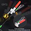 Fishing Rod Tip Light with Dual Bells Fishing Bite Alarm LED Lamp Night Fishing Pole Tip Strike Sensor Alert Light Fishing Accessories