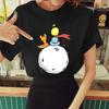 Summer Women Cartoon Little Prince Print T-shirt Loose Harajuku Casual Tee