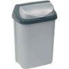 Poubelle - KEEEPER - Rasmus - Couvercle Coulissant - 10L - Argent
