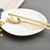 Willive Domestic Stainless Steel Cutlery Set, Titanium, Spoon + Chopsticks, 2 Sets, Korean Popular Tableware