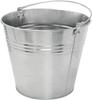 Seau En Acier Galvanisé À Poignée Ergonomique 15L - Robuste Seau Jardin, De Construction, Seau À Mortier - KOTARBAU®