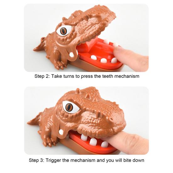 Biting Hand Fun Portable Toy Mini Dinosaur Parent-child Interaction Creative Battery-Free Game for Kids