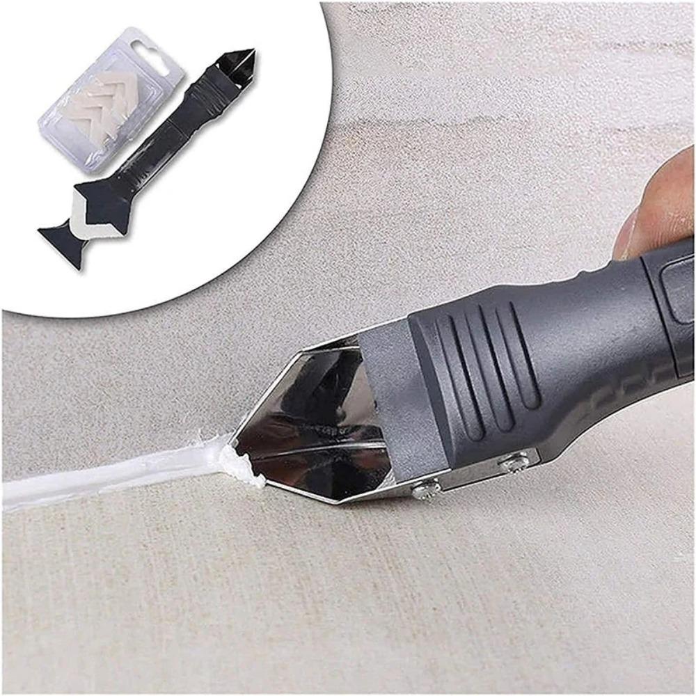 New 5 In 1 Silicone Caulking Tools Sealant Remover Tool Kit Angle Glue Shovel Set Scraper Caulking Mould Removal Useful Tool