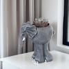 Elephant Flowerpot Resin Succulent Planter Tabletop Standing Elephant Flower Pot for Living