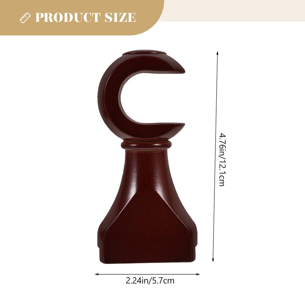 2 Pcs Curtain Rod Tray Hangers Pole Wall Support Rack Drapery Closet Bracket Hooks Track