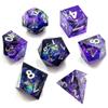 7Pcs/Set Creative Resin For D&d DND Polyhedral Dices Dice Set Table Games Accessory