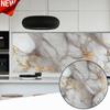 Wallpaper 40CM Marble Self-adhesive Oil Fume Sticker Oil Resistant Mold Proof Kitchen Background Home Decoration Painting Wall