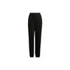 FW22 Solid Color Logo Print Mid-Rise Jogger Pants Women Bottoms Black IA6762