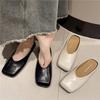 French Bag Head Slippers Women's Outer Wear 2025 Summer New Lazy Doudou Muller Shoes Flat Half-tray Single Shoes