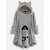 Autumn and Winter Hoodie, Women's Hooded Long Sleeved Double-sided Velvet Women's Oversized Jacket