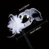 1 Pc Halloween Mask Venetian Carnival Side Flower Holding Mask Masquerade Party Stage Performance Plastic Mask