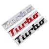 Metal Turbo Logo Car Body Side Emblem Rear Trunk Badge Sticker for Car