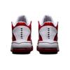 Jordan Max Aura 2 Leather Lace-Up Casual Non-Slip Durable Mid-Top Kids Basketball Shoes Kids Sneaker White Red DC1767-100