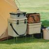 1/2PCS Camping Folding Cooler Box Stand Container Holder Shelf Outdoor Camping Supply Holder Folding Stand Ice Box Stand