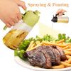 2-in-1 Sprayer Pourer Oil Empty Bottle Plastic Oil Container Dispenser Vaporizer for Kitchen Barbecue Camping Cooking Utensils