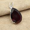 Faceted Garnet Gemstone Solid 925 Sterling Silver Handmade Jewelry Charming Pendant