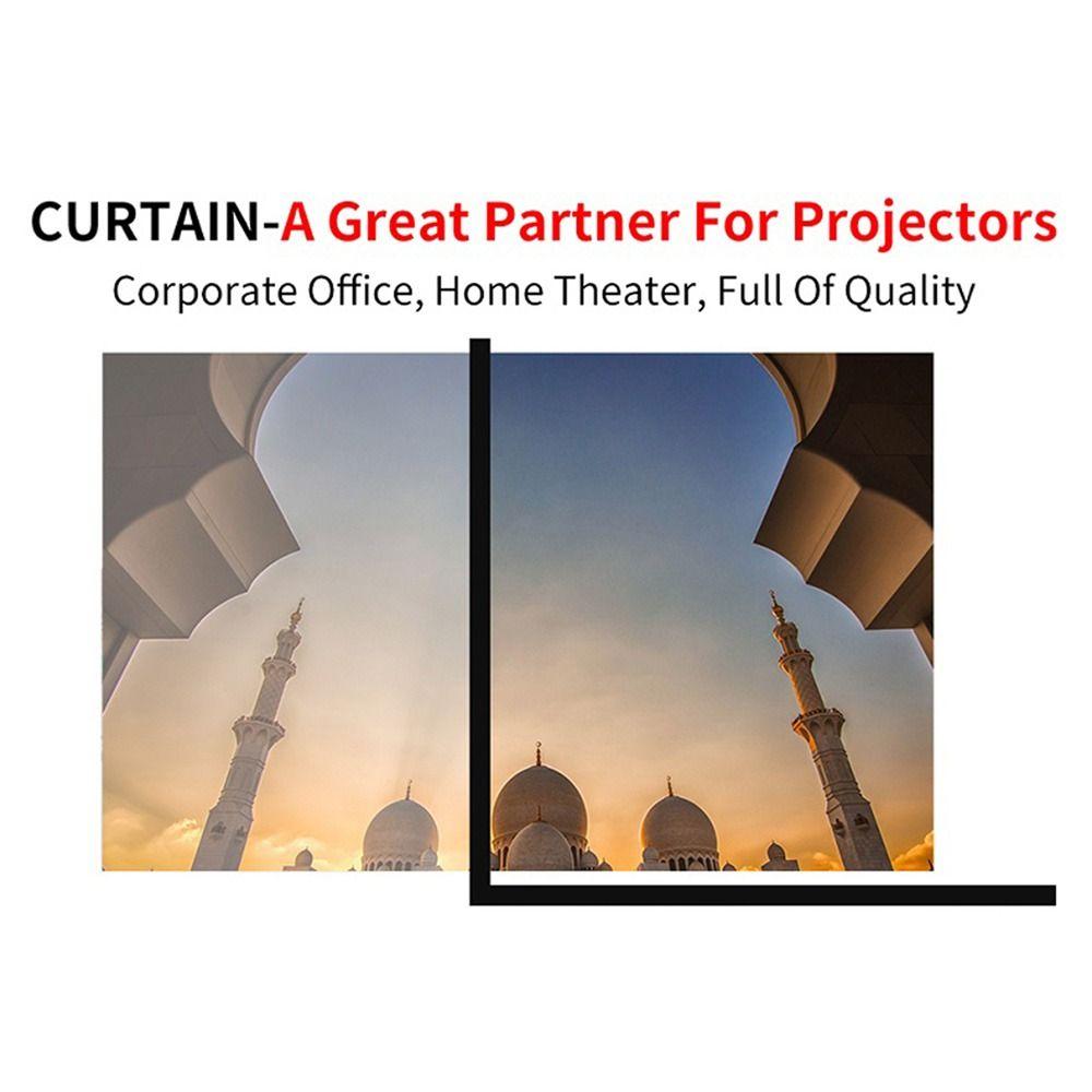 Inch Accessories Home Outdoor Simple Curtain Projection Screen Anti-light Screen Projector Curtains