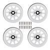 4Pcs Metal 1.9 Inch Wheel Rims RC Accessories for Axial SCX10 90046 1:10 RC CrawlerWhite