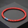 4mm Small Beads Bracelet Natural Turquoise Devil's Eye Braclet Men Women Handmade Lucky Friendship Braslet Blue Eyes Jewelry