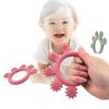Anti-Crying Baby Teething Toys BPA Free Infant Chew Toys Portable Silicone Teething Ring  Daycare