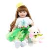 BZDOLL Baby Reborn Doll Lifelike 60 CM Toddler Princess Girl with Cloth Body Soft Silicone Limb Alive Toy Bebe Dress Up Girl