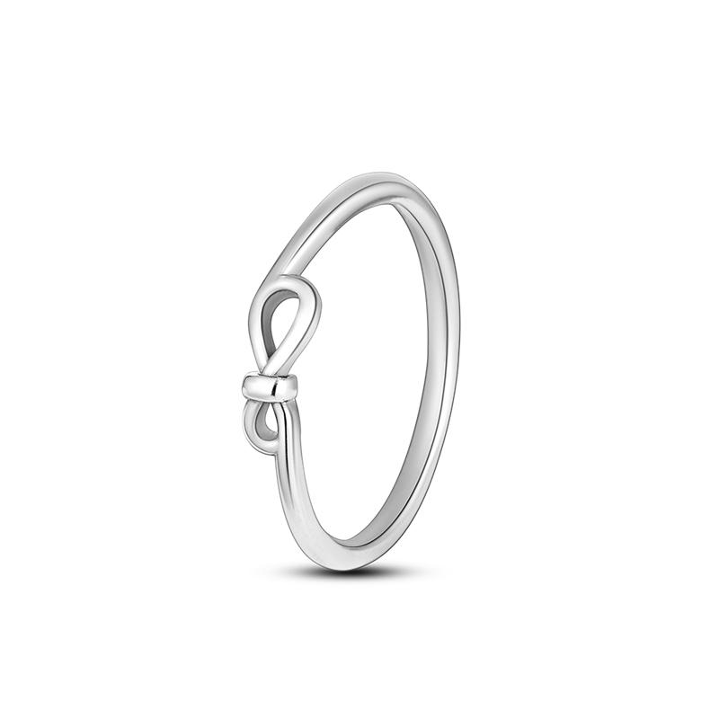 Hot Sale 925 Sterling Silver Stackable Infinite Heart Daisy Flower Ring For Women Original 925 Silver Rings Brand Jewelry Gift